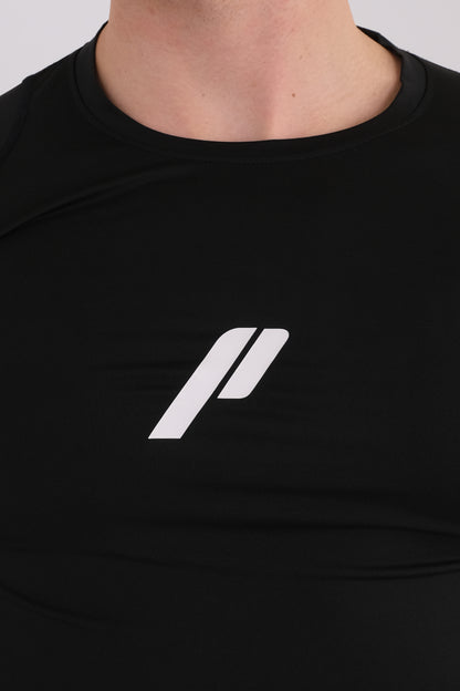 Męska przylegająca koszulka z długim rękawem