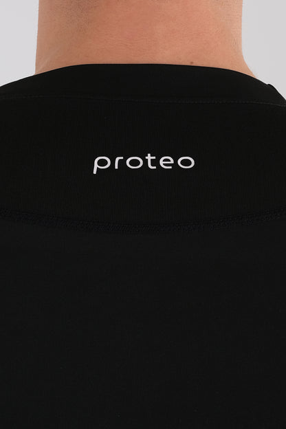 Męska przylegająca koszulka z długim rękawem