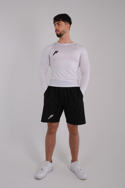 Męska przylegająca koszulka z długim rękawem