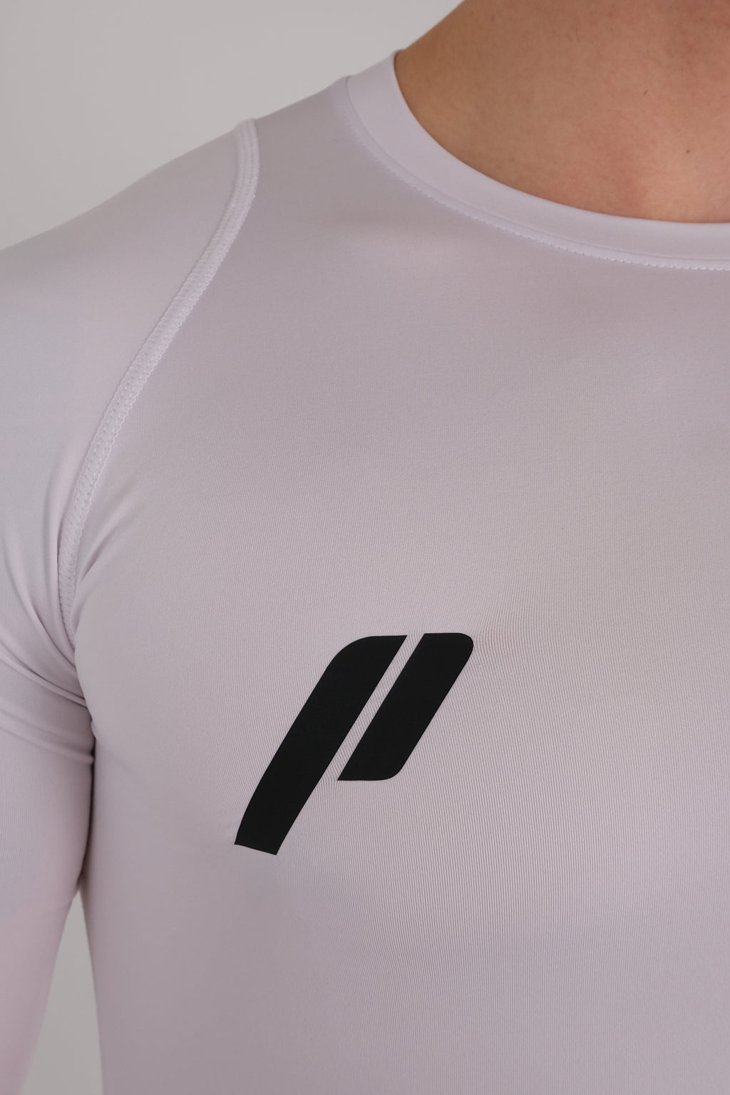 Męska przylegająca koszulka z długim rękawem