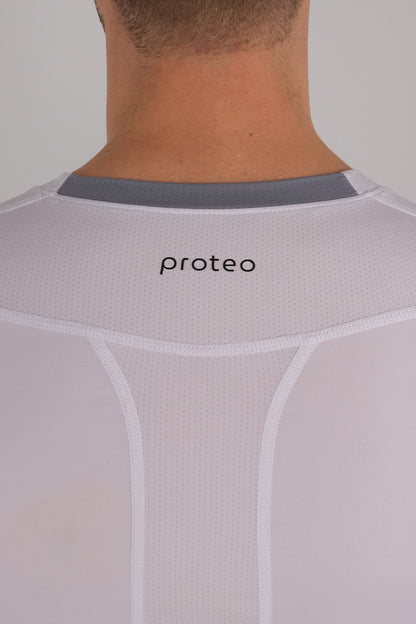 Męska przylegająca koszulka z długim rękawem